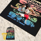 Beach Blanket Waterproof Sandproof Extra Large Beach Mat 79" X 83"/120"x108"for 1-8 Adults Quick Drying Durable Outdoor Picnic Mat for Beach Travel Camping Hiking