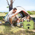 Collapsible 8L Water Storage Bag, BPA-Free Portable Folding Water Jug with Adjustable Faucet, Leakproof Emergency Water Bag for Camping, Hiking, Riding, Outdoor Sport (2, Green)