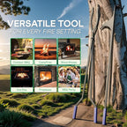 Steel - Fire Tongs + Poker - 40in