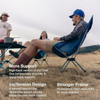 Helinox Chair One Highback (re) High-Performance Camping Chair,2.6lbs, Camping Chairs High Back, Packable, Portable Chair for Backpacking, Camping, Hiking, Travel, Heritage Multi Block