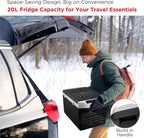 Frigidaire 2-in-1 Portable 12/24V DC & 110-240V AC Compressor Fridge Freezer – Compact for Travel, Car, Camping, Road Trips, Home, Dual Voltage 21qt