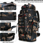 Hiking Backpack for Men 70L/100L Camping Backpack Military Rucksack Molle 3 Days Assault Pack for Climbing | Camping Backpack, 3 Days Assault Pack, for Climbing