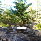 Kuvik Micro Titanium Solid Fuel Stove - Ultralight and Compact Stove for Backpacking, Camping, and Survival