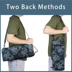 Golf Cooler Bag Plus Ice Pack Soft Sided Insulated Cooler Bag- Holds 6 Pack of Cans or 2 Wine Bottles - Grey Camo Golf Beer Sleeve Black Fits Discreetly in Golf Bags