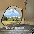unp 6 Person 4 Season Dome Tent, Easy to Set Up for Camping & Hiking, Lightweight & Portable, Green