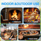 72 Pieces Fire Starter for Fireplace, Waterproof - Natural Fire Starters, for BBQ, Pizza Oven, Fire-Pit, Campfire, Camping Charcoal Starter, Quick Light Wood Firestarter for Wood Stove