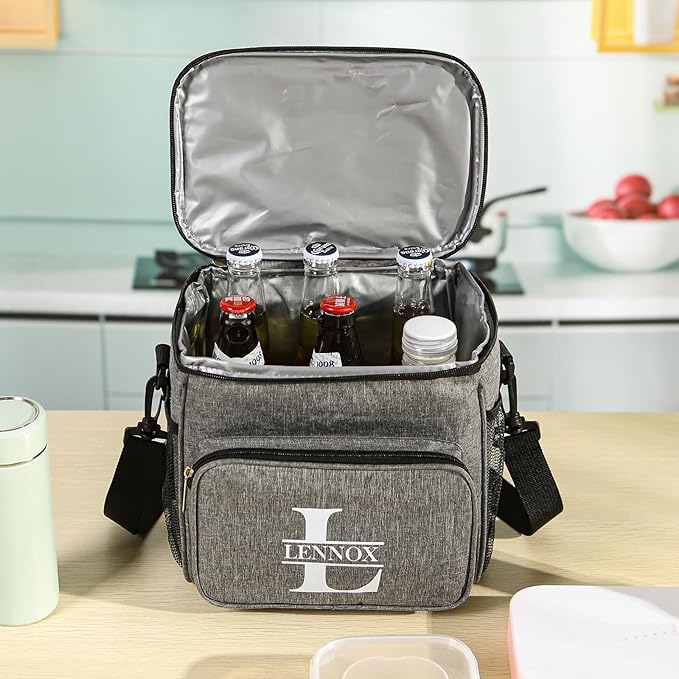 Personalized Insulated Cooler Bag, Custom Name Portable Insulated Camping Bag Suitable for Picnic Beach Hiking Travel