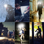 LED Headlamp Rechargeable, 4 Pack Head Lamp Flashlight Headlight Light with Motion Sensor for Outdoor Camping Biking Running Fishing