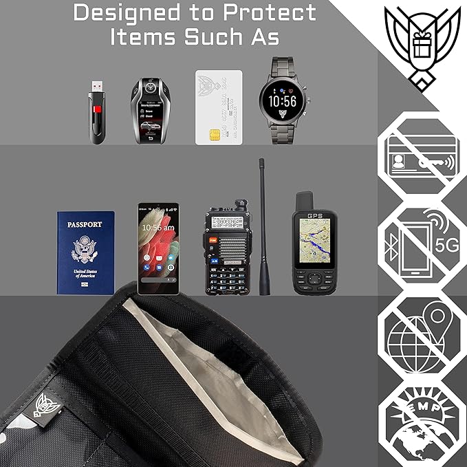 Xtreme Sight Line ~ AQUA RT Large Water-Proof Faraday Backpack/Small LITE Faraday Bag Combo ~ Tracking/Hacking Defense ~ Coyote Brown