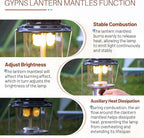 10 Pcs Lantern Mantles and for Coleman Lantern Pump Repair Kit, Compatible with Coleman Outdoor Camping Accessories Propane Fueled Lighting Lanterns Mantles #21 Replacement