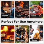 110 Pcs Fire Starter - Natural Fire Starters for Fireplace, Pellet Stove, BBQ, Pizza Oven, Fire Pit &Chimney, Fire Starters for Grill, Charcoal Starter