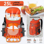 N NEVO RHINO Backpack Coolers Insulated Leak Proof 36/54 Cans,Portable Lightweight Waterproof Insulated Cooler Backpack for Men & Women Ideal for Camping,Travel,Beach,Picnics,Lunch & Day Trips