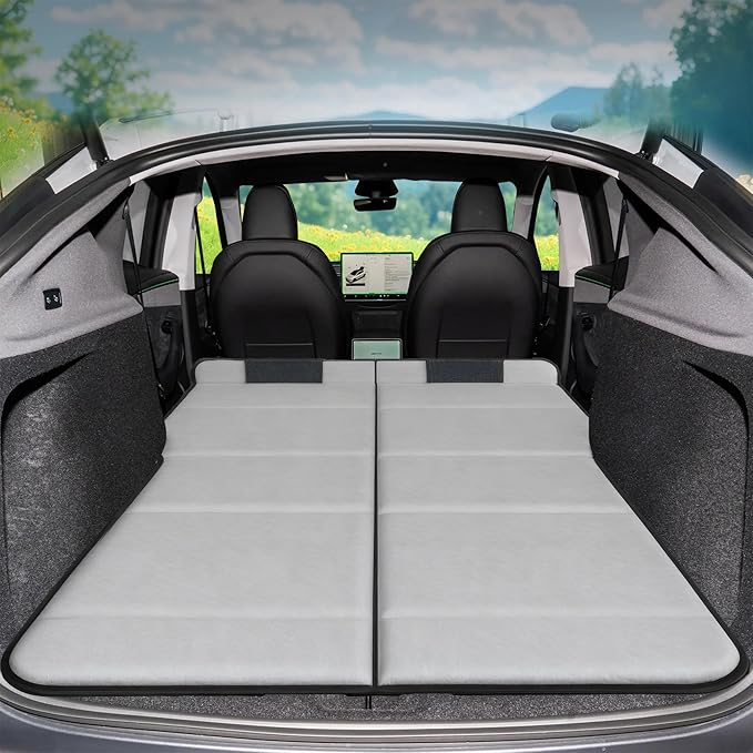 Non Inflatable Car Mattress for SUVs, Foldable Trunk Sleeping Pad for Car Camping, Inflation-Free Portable Sleeping Mattress for Road Trips, Travel, Beach & Outdoor Use