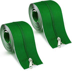 Tigeen 2 Roll Heavy Duty Zipper Door for Dust Barriers 7 ft x 3 Inch Self Adhesive Construction Zipper Door for Greenhouse Tent Accessories (Green)