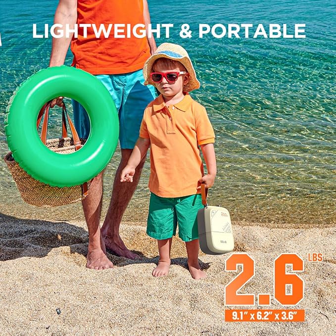 Litheli Paddle Board Pump,20PSI High Pressure SUP Pump,Electric Air Pump for Inflatables,Rechargeable Battery-Powered,Dual Stage Inflation&Deflation,Auto-Off for Stand Up Paddle Boards,Kayaks,Tent