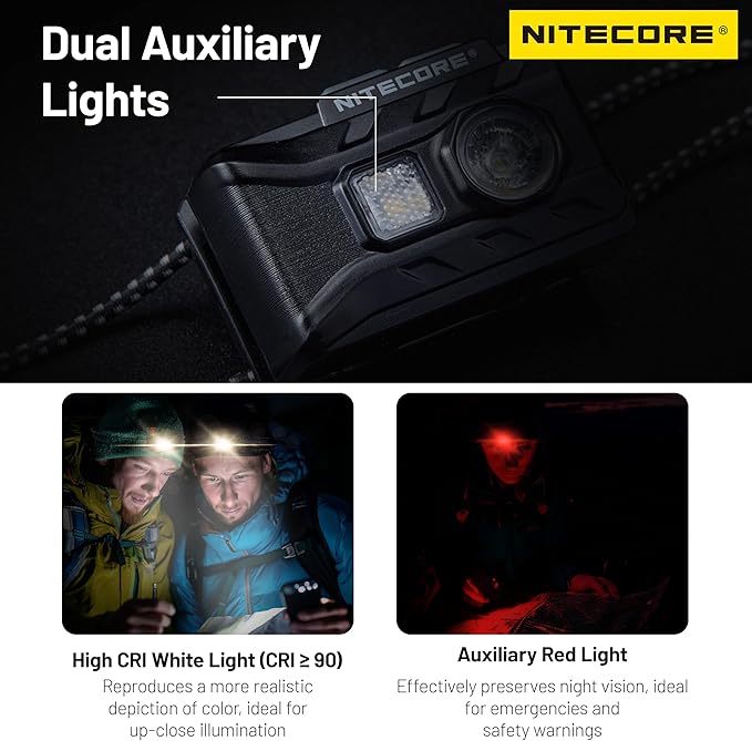 Nitecore NU20 Classic 360 Lumen Ultra Lightweight Outdoor Headlamp USB-C Rechargeable Headlight Tag