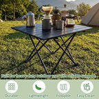 Nuenen 6 Pcs Portable Camping Table Bulk 22 x 17 x 16 Inch Compact Camping Folding Table with Carry Bag for Camp Essentials Hiking Picnic BBQ Cooking Beach Fishing Travel Outdoor Use