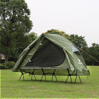 4-in-1 Camping Cot Tent, Foldable Elevated Tent Set for 1 Person to Use, Elevated Camping Bed Tent for Outdoor Hiking, Camping