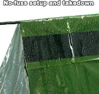 Emergency Survival Tent 2 Person with Survival Whistle Shelter for Bug Out Bag Storm with Doors Tornado Shelter for Camping Tactical for Survival Kit with Whistle & Paracord Green