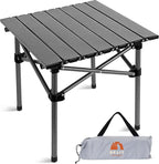Opliy Folding Camping Table,Portable Table for 1-2 Persons -Collapsible Table Lightweight with Carry Bag for Camping, Hiking, Picnics, BBQs, Beach Trips & Tailgating(16.5 inch).