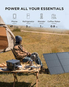 EF ECOFLOW River 2 Max Solar Generator 512Wh Long-Life LiFePO4 Portable Power Station& 160W Solar Panel for Home Backup Power, Camping & RVs 100% Charged in 60m with 3000+ Cycles & Up to 1000W Output