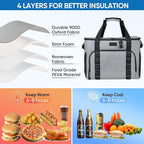 BALEINE Extra Large Soft Cooler Bag, Portable Leakproof Cooler, 40/60 Cans Volume for Beach, Camping, Kayaking, Travel, and Road Trips