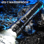 AKNEAR Rechargeable LED Flashlight 99000 High Lumens, Super Bright Flashlights with Zoomable & USB C Rechargeable & 5 Light Mode & IPX-7 Waterproof, Powerful Flash Light for Home, Hiking, Camping