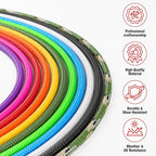 1200 Paracord Rope - 4.4mm 14 Strand Nylon Parachute Spool para Cord Lanyard for Outdoor Camping Survival Utility Tent Crafting DIY Projects Fishing Clothsline Bracelet - Orange 200FT