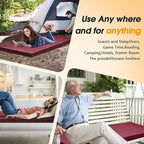 CYMULA Camping Cot Mattress 2in Memory Foam Sleeping Pad,Soft Warm Non-Slip Camping Mattress Topper with Retaining for Adults,Portable Roll up Pad for Travel(75 x30)（only Mattress）