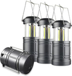 LED Camping Lantern ,Battery Powered Hanging Emergency Lantern for Camping Power Outages,4-Pack