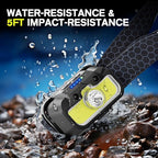 2 Pack Headlamp Rechargeable, 1300 Lumen Lightweight Bright with White Green Red Headlamp Flashlight, Waterproof Head Lamp,14 Modes for Outdoor Camping Running Cycling