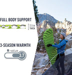Sea to Summit Comfort Light Insulated Sleeping Pad for Backpacking and Camping, Large (79 x 25 x 2.5 inches)