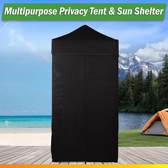 Pop Up Changing Tent - 46.5” Steel Frame Canopy Sun Shelter Pool Cabana, Portable Changing Room, or Privacy Tent for Camping Toilet or Portable Shower - Camping Essentials by Wakeman Outdoors
