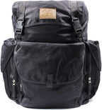 ASR Outdoor 30L Heavy Duty Gold Prospecting Backpack, Canvas Camping Rucksack (Black)