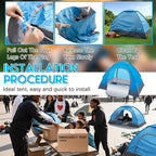 Camping Tents for Homeless Bulk Homeless Backpacking Supplies 2 Person Pop up Adult Waterproof Instant Easy Setup Tent for Hiking, Outdoor, Travel, Camping, Donation