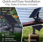 Brightech Ambience Pro Super Bright Solar - 48Ft Remote Control Outdoor String Lights with 15 Shatterproof S14 Bulbs, Commercial Grade LED, Waterproof Patio Lights, 4W Soft White for Patios, Gardens