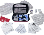 All-Purpose First Aid Kit 184 Pieces, Emergency Kit for Home, Travel, Car, Business, Worksite and Office, Portable Emergency Supplies for Minor Cuts, Scraps, Sprains & Burns