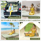 KMZ Inflatable SUV Air Mattress Thickened Flocking with Built-in Pump Self-Inflating Portable Sleeping Travel Bed Pad for SUV Truck Fast Inflation and Deflation
