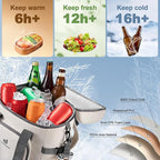 Odoland Cooler Backpack for Camping - 30 Cans Insulated Leakproof Waterproof Lunch Bag for Men and Women, Cooler Bag with Ice Pack for Beach, Picnic, Travel, Outdoor