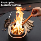 East Oak Fuoco Smokeless Fire Pit 7'' for Patio and Outdoor, 3-in-1 Ash Pan | Portable Wood & Pellet Firepit | Stainless Steel 120% More Efficient Burn | Backyard, Easy Ignition & Compact Design