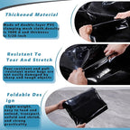 240 L/63 Gal Water Bladder Tank, Foldable Portable Water Storage Container, Emergency Water Bag for RV, Truck Bed, Fire Prevention, Drought Resistance, Black