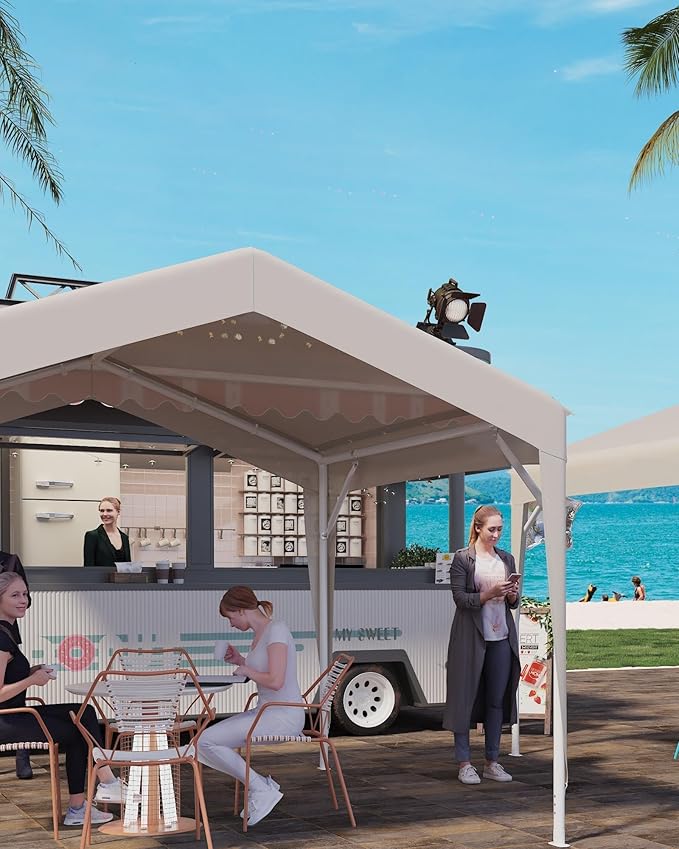 IDEALHOUSE Instant Pop Up Canopy 7x7 FT, Easy Setup Outdoor Canopy Tent with Durable Frame, Waterproof UV Protection, Portable Sun Rain Shelter with for Backyard Party & Market