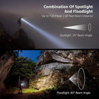 Lepro LED Headlamp Flashlights, 1500Lux Head Lamp with 6 Lighting Modes and Red Light, IPX4 Waterproof Headlamp for Camping Hiking Backpacking Fishing, Adjustable Headband Suit for Adults Kids 2 Pack
