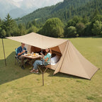 VEVOR Hot Tent, Camping Tipi Hot Tents with Stove Jack, Portable Winter Camping Tents with Snow Skirt, Easy Setup, Waterproof 4 Season Shelter Tents for Fishing Backpacking