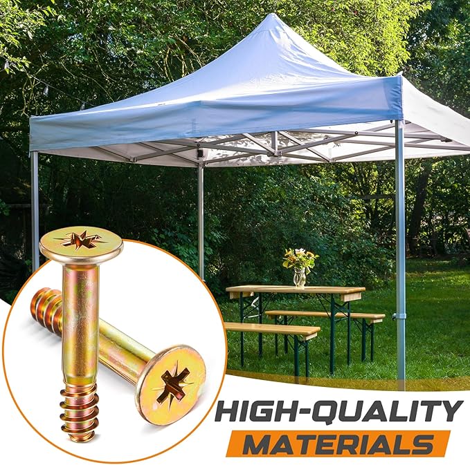 Frienda 20 Pack Screws Bulk Compatible with ABCCANOPY Patio Pop Up Canopy Tent 10x10 Canopy Replacement Parts Accessories