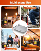 HIDALIFE Wood Stove Fan Holder for Heater, Big Tray for Fireplace Fan and Heated Stuff Water Cup and Food, Propane Heater accessories for Outdoor Camping Tent