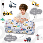 Toddler Nap Mat with Pillow and Blanket, Extra Large Rolled Napping Mats,Slumber Bags for Boys Girls,Kids Sleeping Bag for Daycare, Preschool Travel Camping