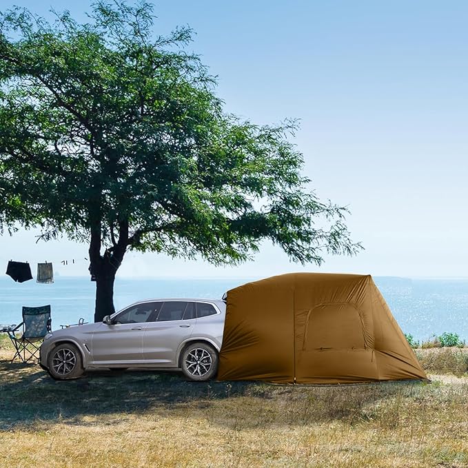 SUV Tents for Camping, Car Tents for Camping 4-6 People, SUV Tent Attachment Tailgate Tent