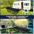 Wenqik 2 Pack 450lbs Max Load Camping Cot for Adults with Carry Bag Portable Folding Outdoor Sleeping Cot Heavy Duty Bed for Traveling Camp Military Office Nap Beach Home Lounging
