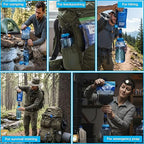Water Filter Adapter for Sawyer Squeeze and Nalgene Wide Mouth Bottles – Quick‑Connect, Leak‑Proof, Lightweight Hydration System Connector for Camping, Hiking, Backpacking, and Outdoor Gear